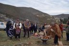 Ceremonia de rogativa de los pueblos originarios en el Cerro Grande de La Serena.