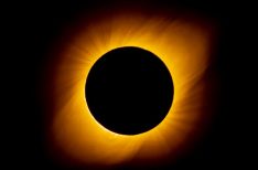 Imágen del Eclipse captada por Iván Castro.